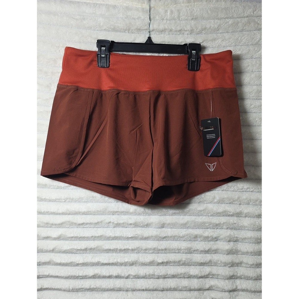 Korsa Women Speed 3" Running Shorts Port Brown Orange 1000044337 Size M NWT